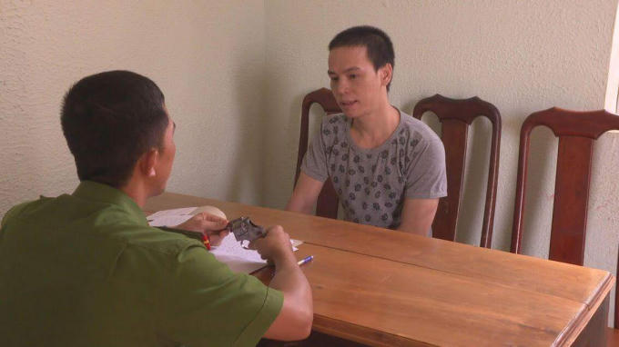 Đối tượng Dương Công Viên tại cơ quan CSĐT Công an huyện Ea Hleo