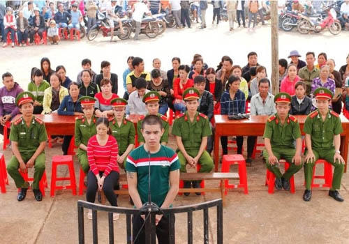 Bị cáo Cao Văn Chiến trong phiên xét xử.