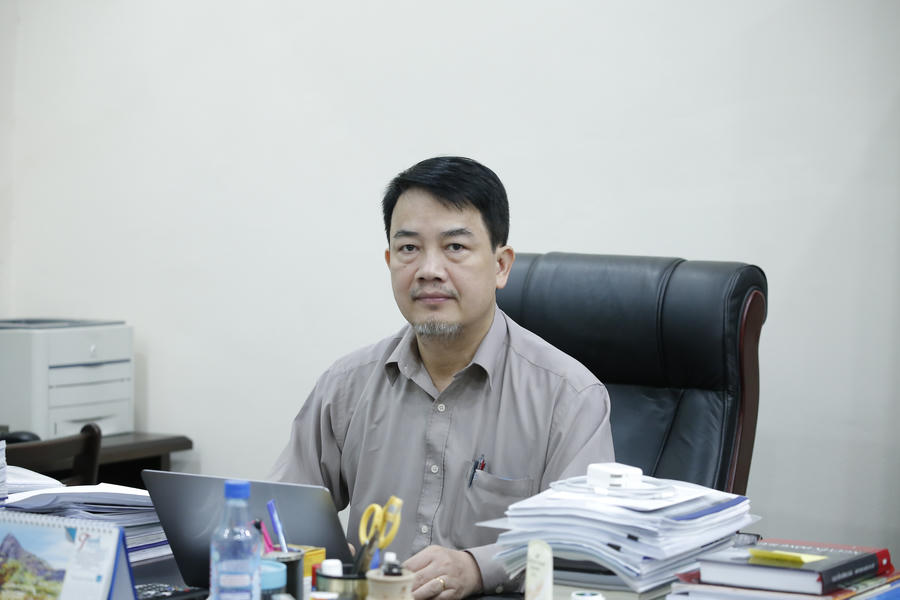 TS. Trần Chí Thành là một chuyên gia về công nghệ hạt nhân và an toàn hạt nhân. Ảnh: Thanh Nhàn.