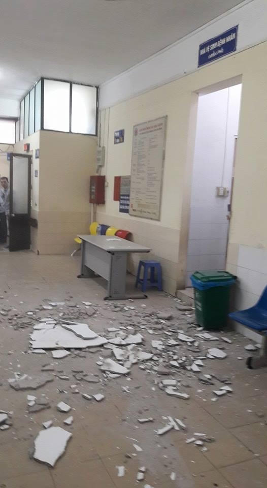 Hiện trường nơi xảy ra sự việc.