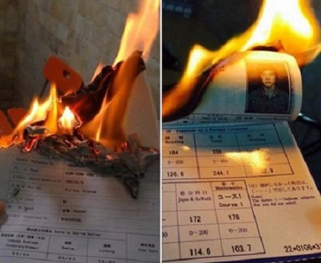 Bài chia sẻ của nam sinh mang thông điệp "Đốt tấm bằng đi và học như chưa hề biết gì" đã khiến cộng đồng mạng phản ứng mạnh mẽ. (Ảnh chụp từ bài chia sẻ của Hung Thanh Dinh).