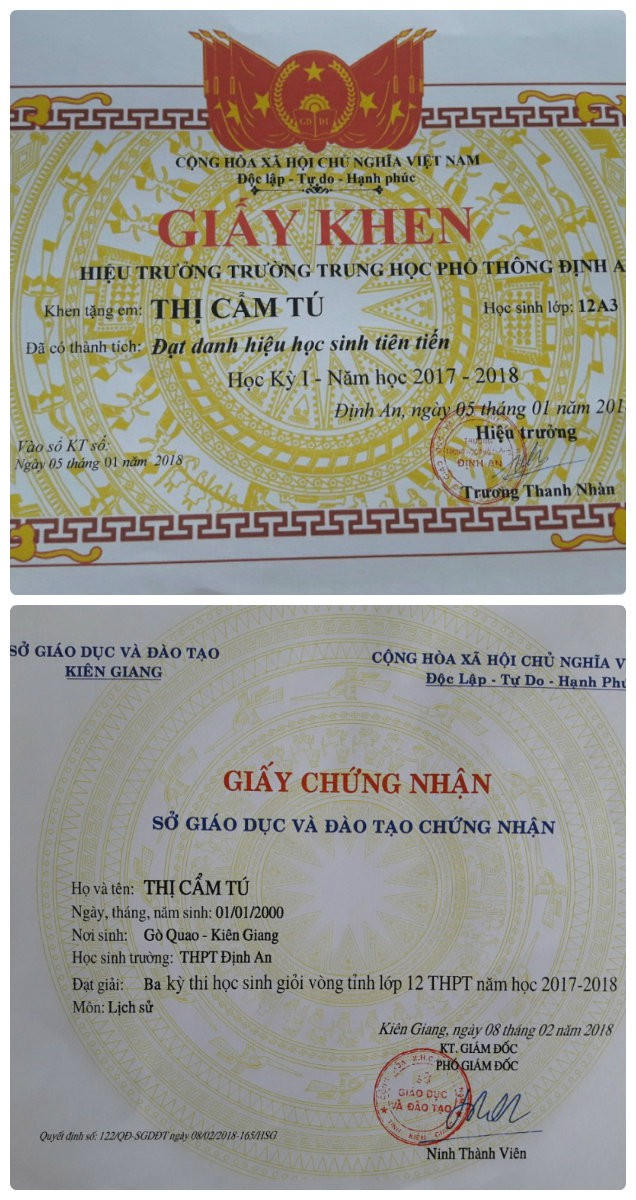 Vì hoàn cảnh gia đình khó khăn, Tú đang lo ước mơ trở thành cô giáo của mình khó thành hiện thực.