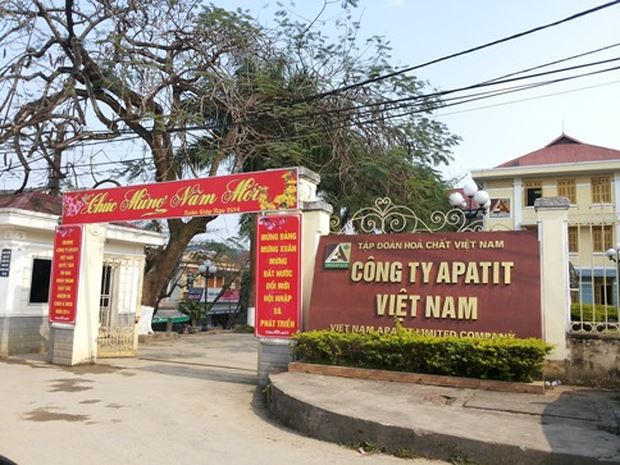 Trụ sở Công ty Apatit Việt Nam tại tỉnh Lào Cai.