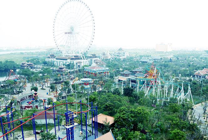 Không gian ẩm thực nằm khuôn viên Sun World Danang Wonders.