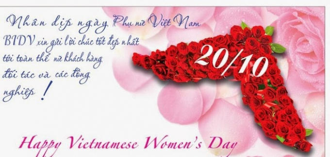 - Ch&uacute;c vợ anh - người phụ nữ sẽ đi b&ecirc;n anh suốt cuộc đời c&oacute; một ng&agrave;y 20/10 thật vui vẻ v&agrave; hạnh ph&uacute;c.