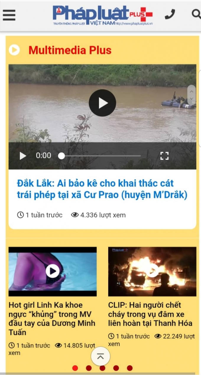 Phiên bản hiển thị trên Mobile.