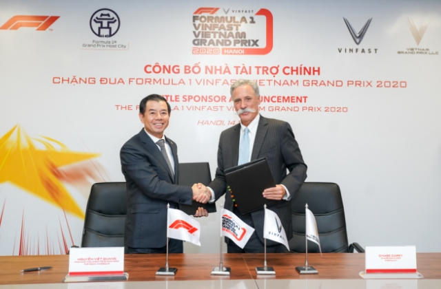 VinFast là nhà tài trợ chính của chặng đua công thức 1 Việt Nam