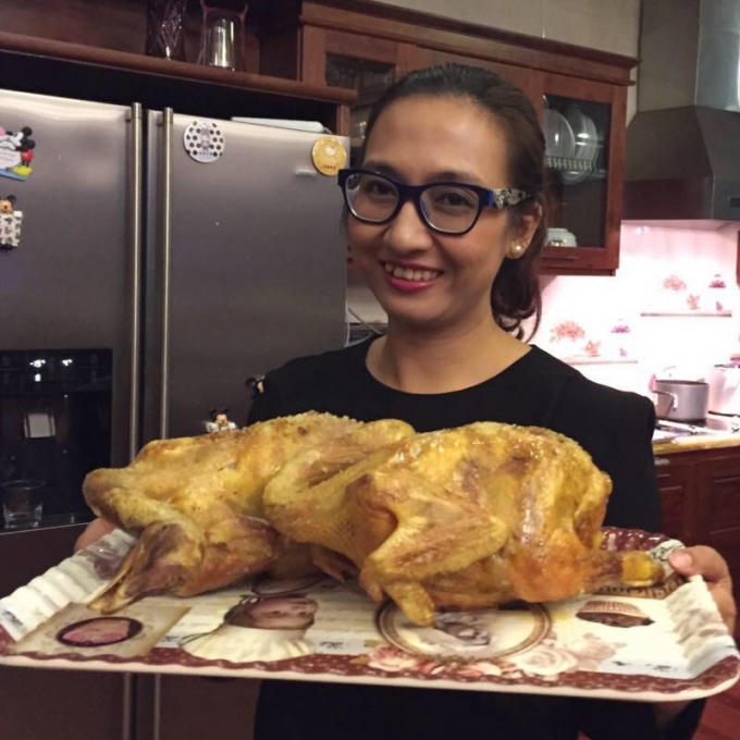 Một BTV V&acirc;n Anh đảm đang ngo&agrave;i đời thường.