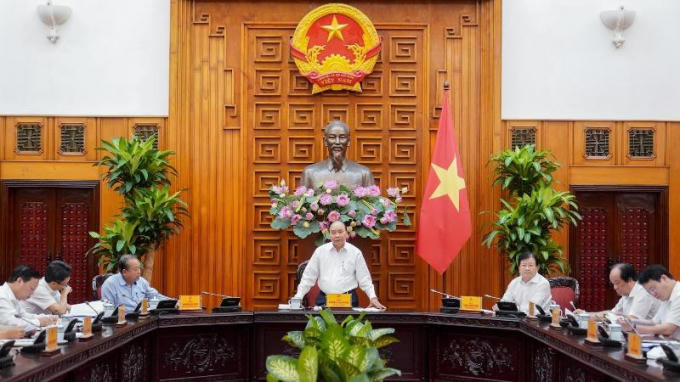 Thủ tướng Nguyễn Xuân Phúc chủ trì cuộc họp.