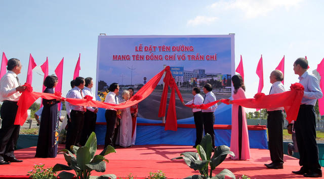 Đường dẫn cao tốc TPHCM - Trung Lương được mang tên ông Võ Trần Chí. (Ảnh: Dân trí)