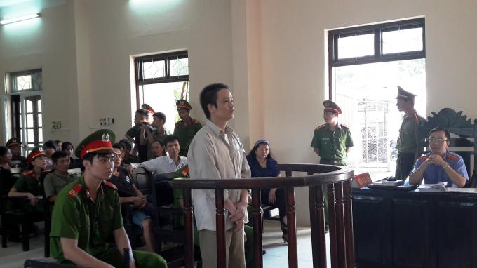 Bị cáo Đặng Chí Dũng tại phiên tòa.
