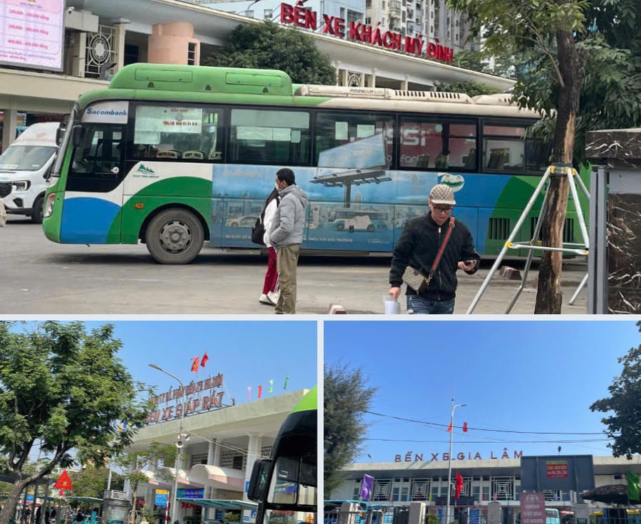 Lưu lượng hành khách tại các bến xe trọng điểm như Giáp Bát, Gia Lâm và Mỹ Đình đã ghi nhận sự tăng trưởng so với ngày thường và cùng kỳ năm ngoái.