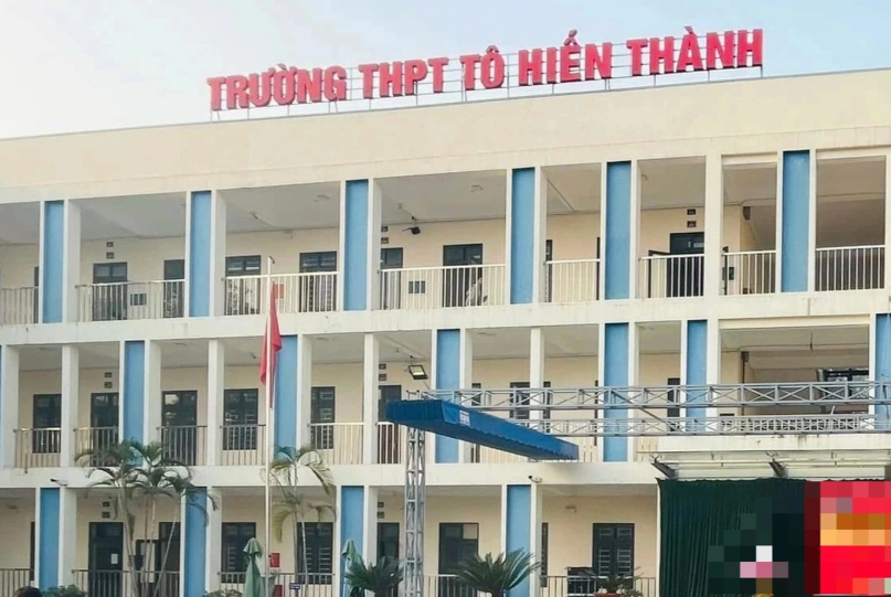 Trường THPT Tô Hiến Thành. Ảnh: Fanpage nhà trường.