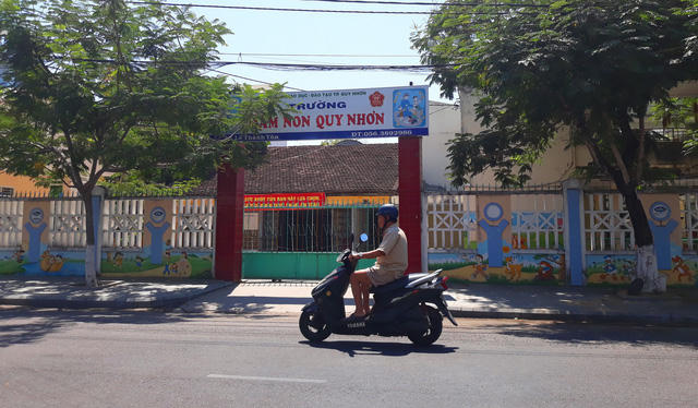 Trường Mầm non Quy Nhơn, nơi bà Phương công tác (Ảnh: Dân trí)