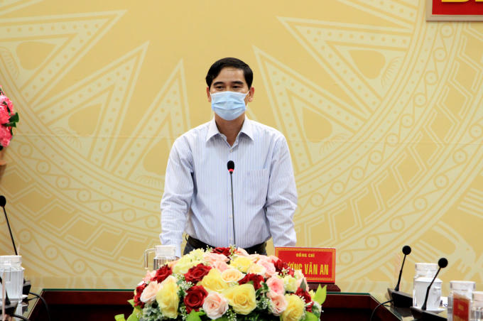 Bí thư Tỉnh ủy - Dương Văn An phát biểu tại cuộc họp