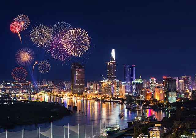 UBND TP HCM vừa có chỉ đạo về việc tổ chức bắn pháo hoa chào mừng tết Dương lịch và tết Nguyên đán Đinh Dậu 2017. Ảnh minh họa.