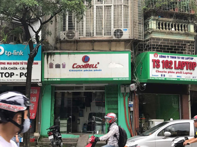 Ngôi nhà của anh Lê Trung Hạnh nằm trên phố Lê Thanh Nghị, phường Bách Khoa, quận Hai Bà Trưng.