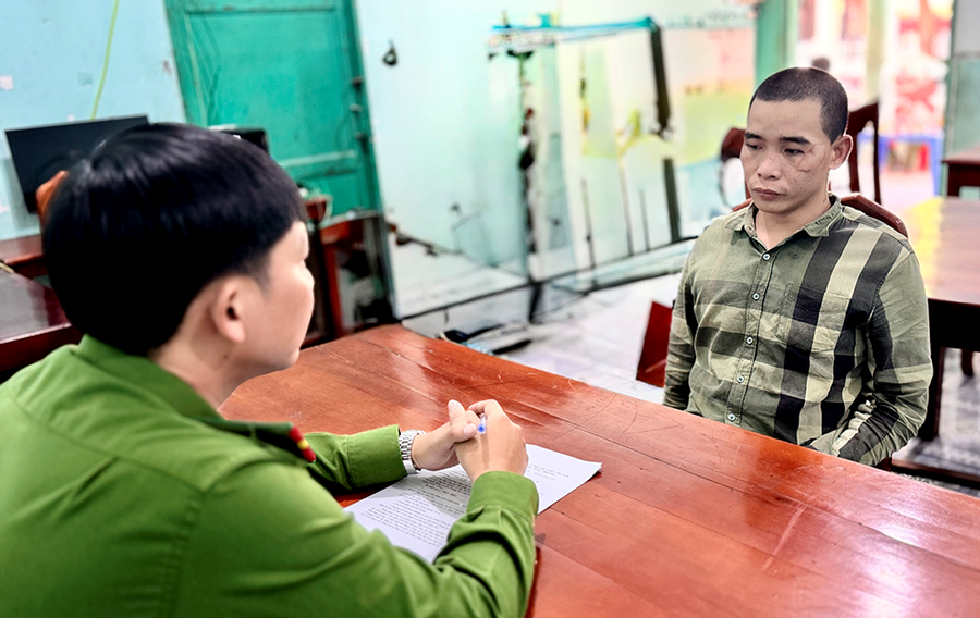 Đối tượng Nguyễn Thành Nhân bị bắt sau thời gian lẩn trốn