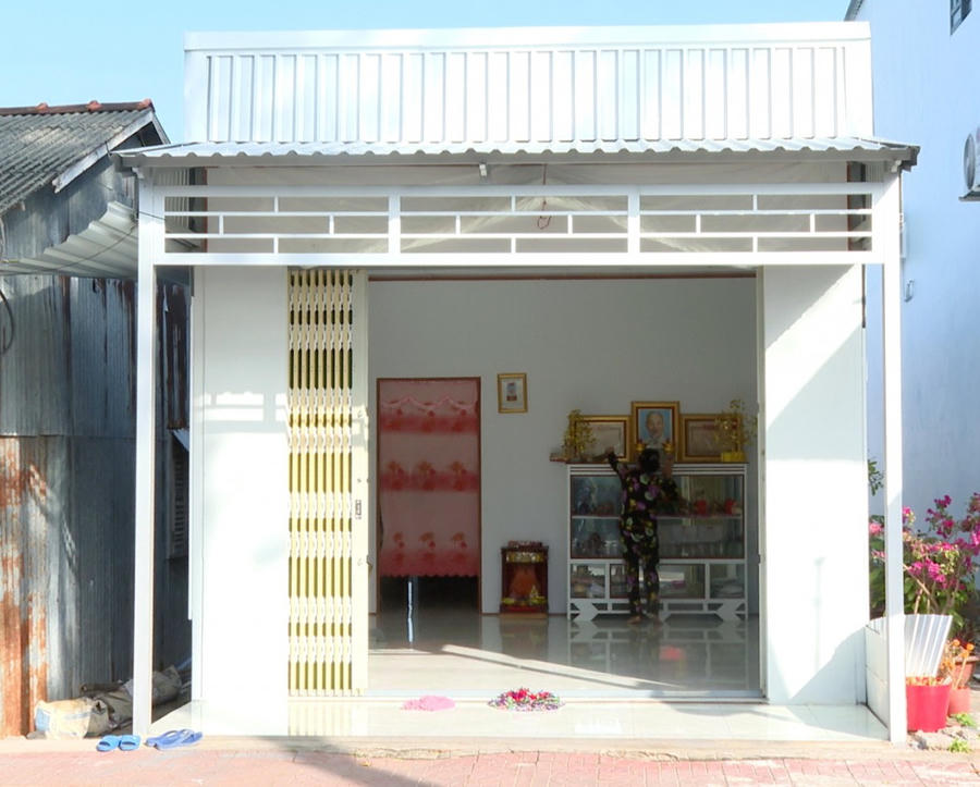 Căn nhà mẫu đã hoàn thiện.