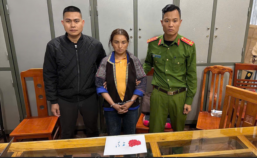 Công an Lào Cai triệt phá một vụ "mua bán trái phép chất ma túy" trên địa bàn. (Ảnh: Công an tỉnh Lào Cai).