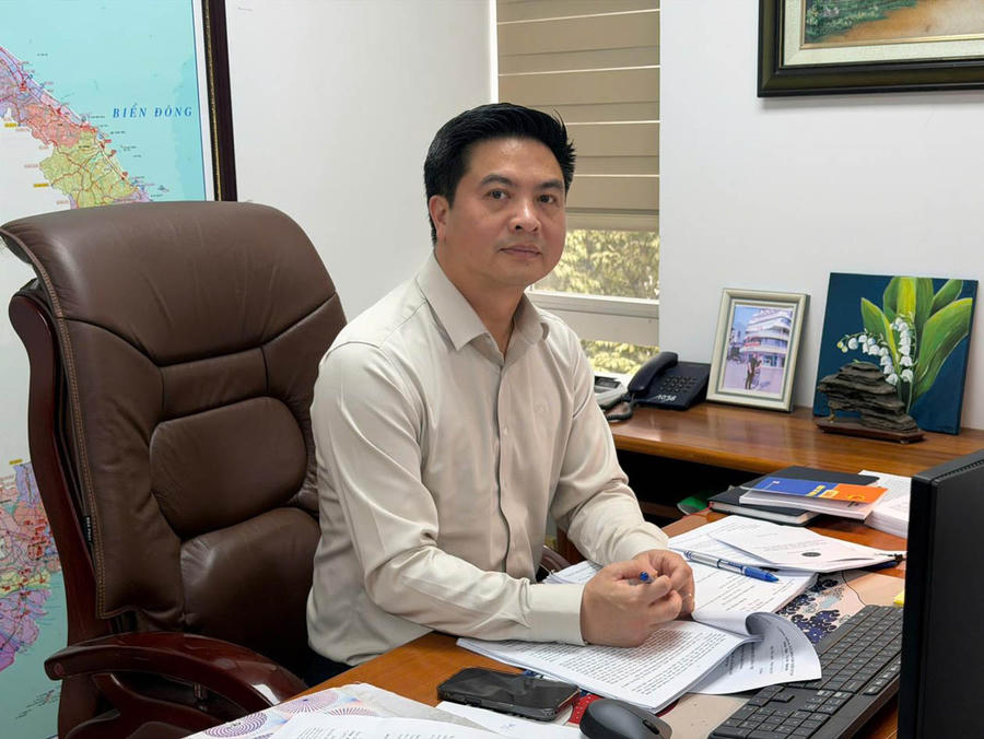 Ông Trịnh Đức Trọng - Phó Vụ trưởng Vụ Phát triển hạ tầng, Bộ Tài chính. (Ảnh: Cầm Hồng)