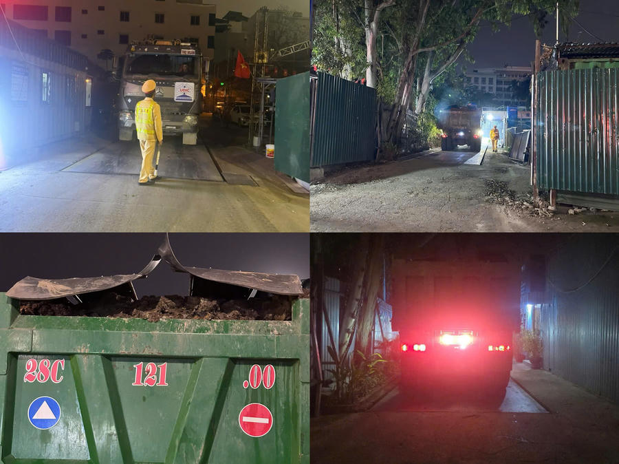 Đội CSGT đường bộ số 6 (Công an TP Hà Nội) xử lý nhiều trường hợp xe chở đất quá tải. Đội CSGT đường bộ số 6 (Công an TP Hà Nội) xử lý nhiều trường hợp xe chở đất quá tải.