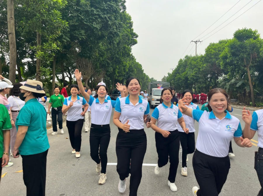 Cán bộ, hội viên phụ nữ hưởng ứng ngày chạy Olympic vì sức khỏe toàn dân năm 2026