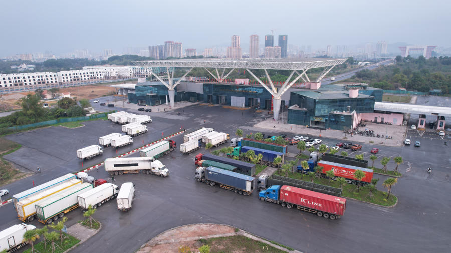 Thêm 3.600 tấn hàng hóa xuất nhập khẩu qua cầu Bắc Luân II dịp cuối tuần. Thêm 3.600 tấn hàng hóa xuất nhập khẩu qua cầu Bắc Luân II dịp cuối tuần.