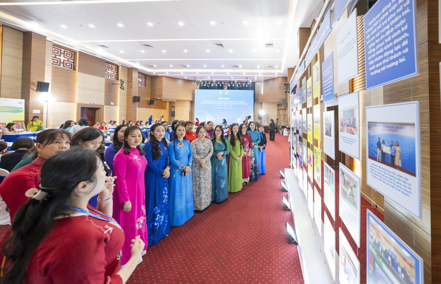 Triển lãm tại&nbsp;Hội nghị Đánh giá thực hiện thỏa thuận hợp tác giữa Hội Liên hiệp Phụ nữ Việt Nam và Unilever Việt Nam Giai đoạn 2022 - 2025.