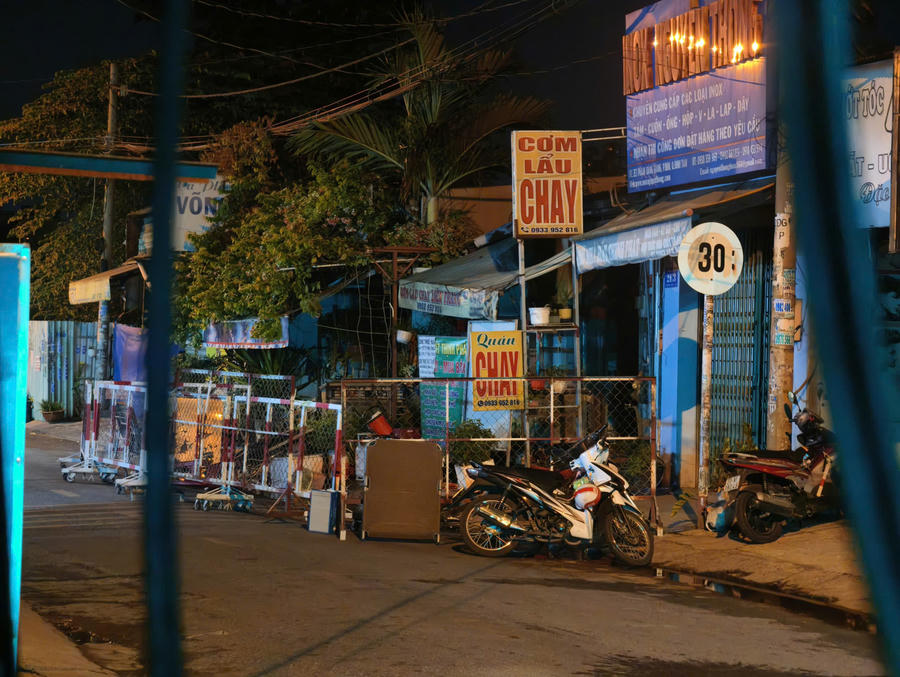 Hiện trường vụ cháy. Ảnh T.P