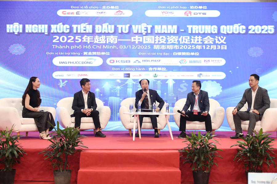 Doanh nhân Nguyễn Đình Thắng tại Hội nghị xúc tiến đầu tư Việt Nam - Trung Quốc 2025.