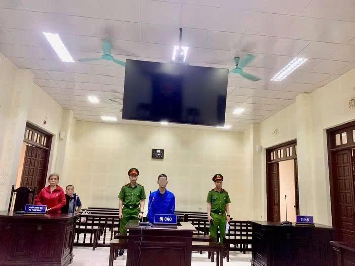 Bị cáo tại phiên tòa xét xử.