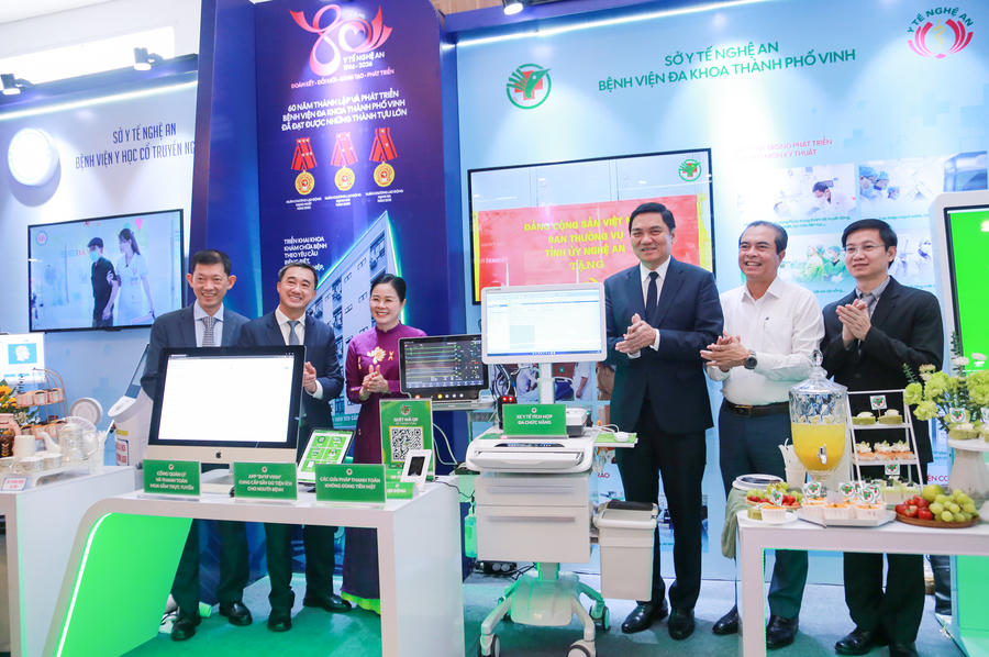 Gian trưng bày của Bệnh viện Đa khoa thành phố Vinh.