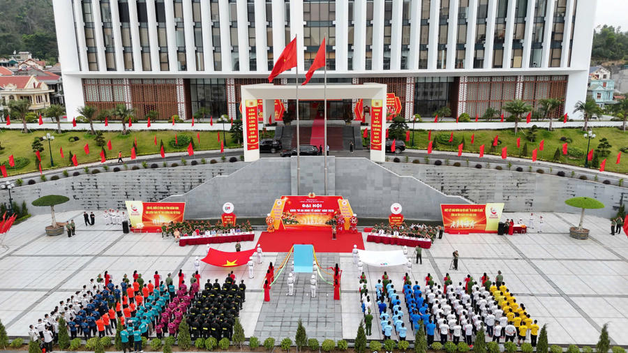 Toàn cảnh Lễ khai mạc Đại hội.