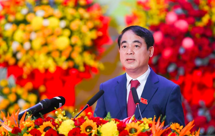 Ủy viên Trung ương Đảng, Bí thư Tỉnh ủy Khánh Hoà Nghiêm Xuân Thành. Ảnh: Báo Khánh Hoà