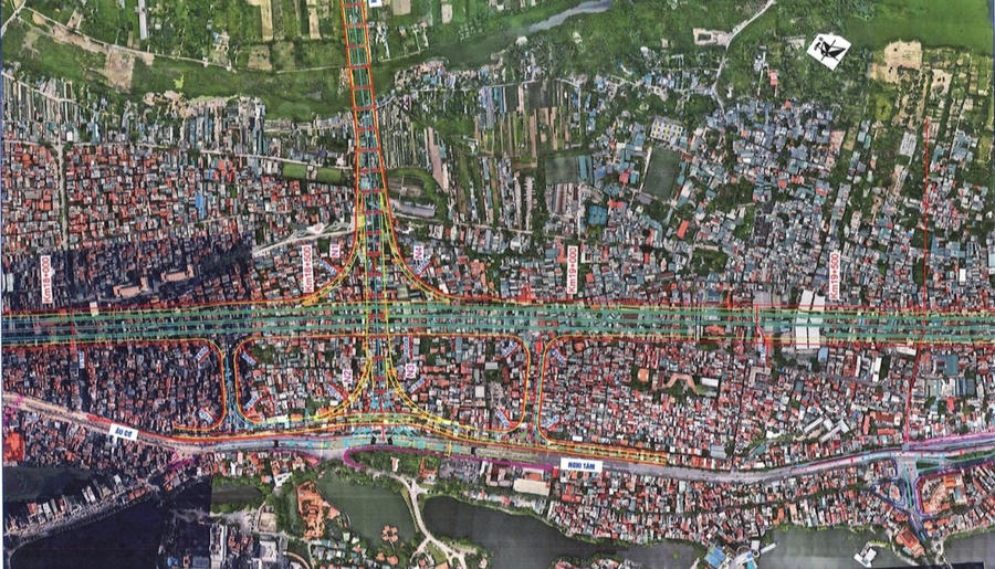 Tuyến đại lộ sông Hồng được đề xuất là trục chính đô thị, với quy mô 6 làn xe cơ giới, vận tốc thiết kế 80km/h.