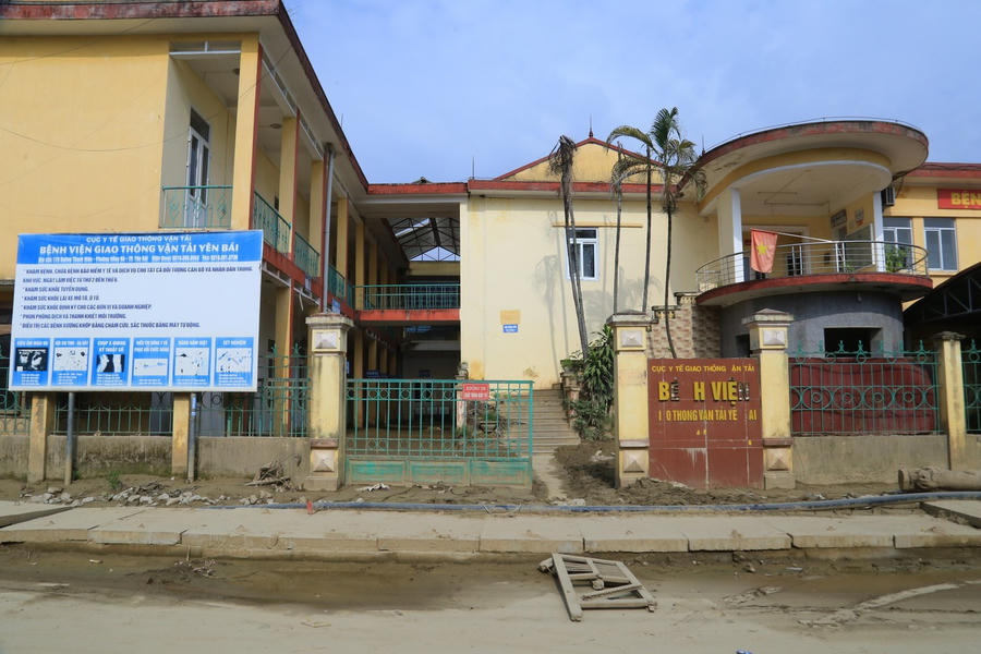 Hiện trạng bệnh viện GTVT Yên Bái tại phường Yên Bái, tỉnh Lào Cai.