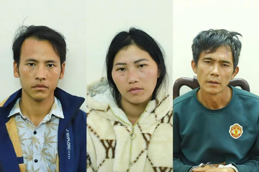 3 bị can bị công an Tuyên Quang khởi tố. (Ảnh: CATQ)