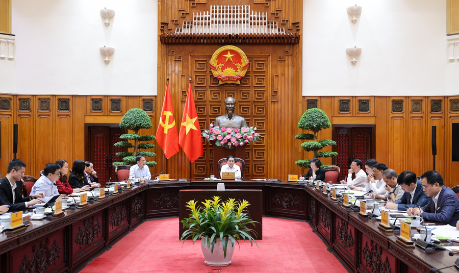 Toàn cảnh buổi làm việc. Ảnh: VGP