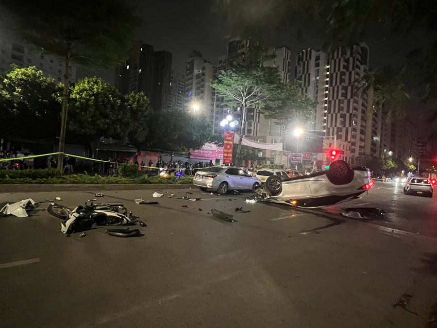 Hiện trường vụ việc. (Ảnh: CAHN)