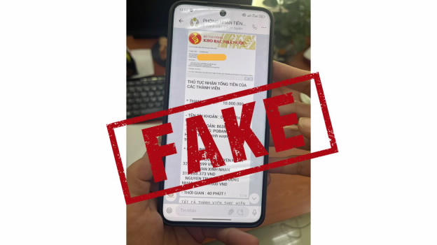 Người dân, khách hàng tại KBNN hết sức cảnh giác với những thủ đoạn lừa đảo trên mạng xã hội.