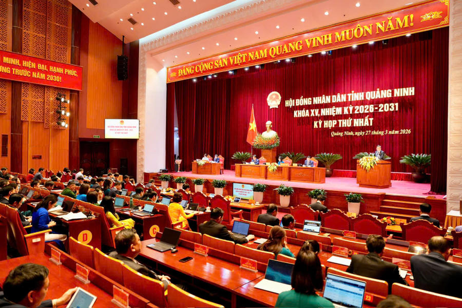 Quang cảnh kỳ họp thứ nhất HĐND tỉnh Quảng Ninh khóa XV, nhiệm kỳ 2026 - 2031. Quang cảnh kỳ họp thứ nhất HĐND tỉnh Quảng Ninh khóa XV, nhiệm kỳ 2026 - 2031.