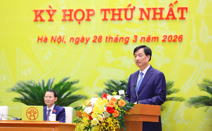 Bí thư Thành ủy Hà Nội Nguyễn Duy Ngọc phát biểu chỉ đạo tại Kỳ họp thứ nhất của HĐND TP Hà Nội.