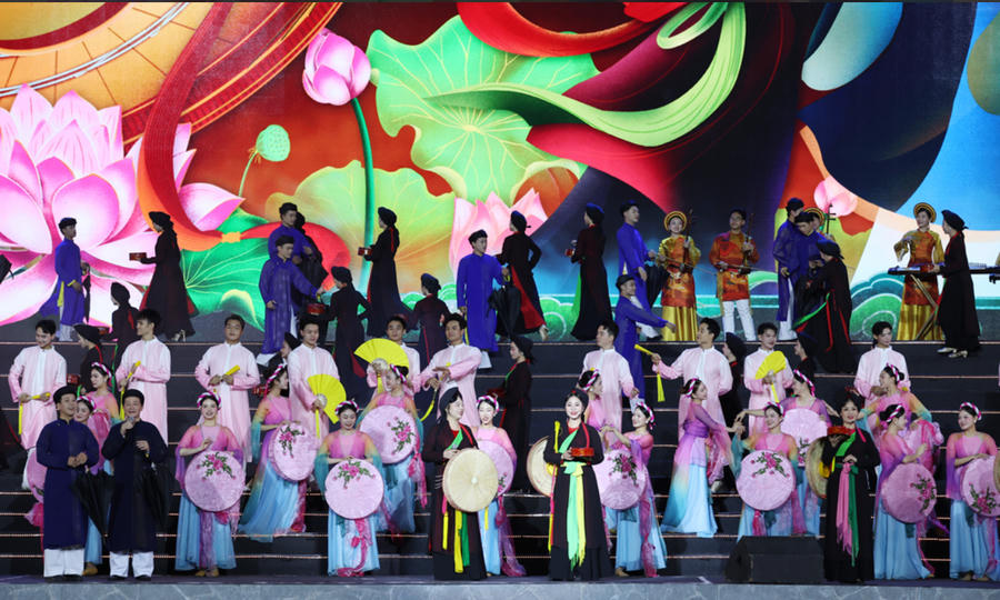 Chương trình nghệ thuật tại buổi lễ - Ảnh: Báo Bắc Ninh