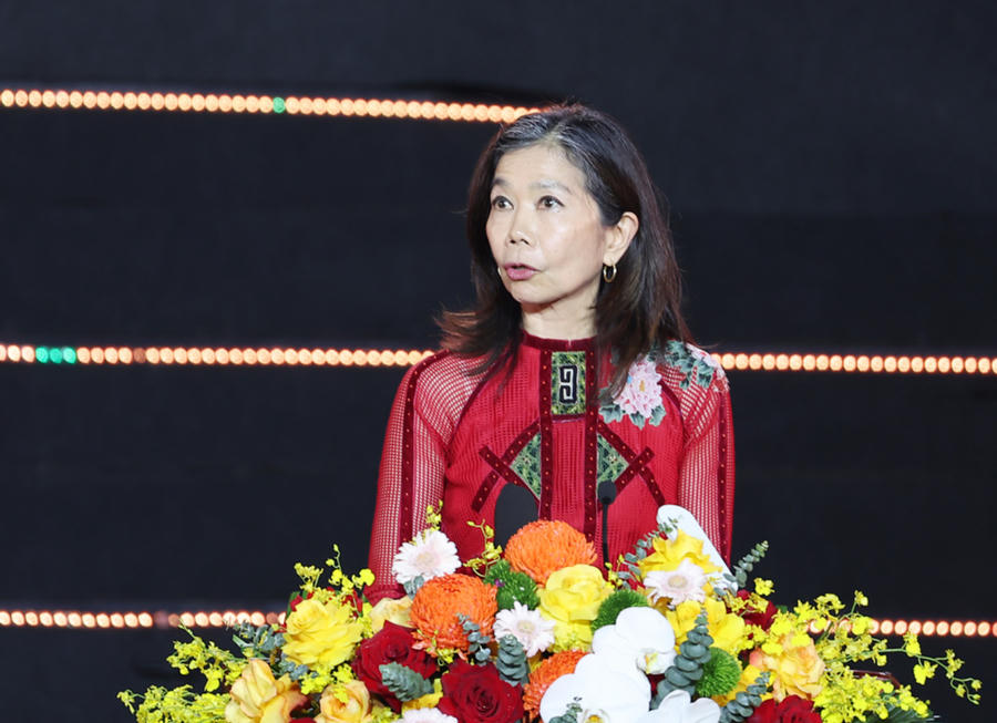 Bà Pauline Tamesis, Điều phối viên thường trú Liên Hợp Quốc tại Việt Nam phát biểu - Ảnh: Báo Bắc Ninh