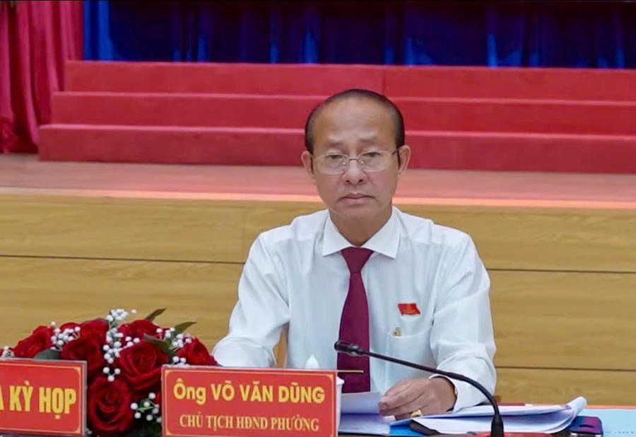 Ông Võ Văn Dũng, Bí thư Đảng uỷ phường được tín nhiệm bầu làm Chủ tịch HĐND phường Vũng Tàu khoá II, nhiệm kỳ 2026 - 2031.