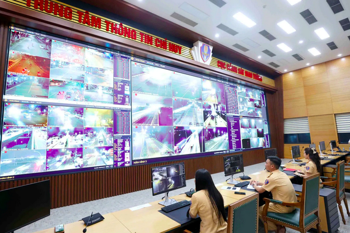 Trung tâm thông tin chỉ huy của Cục Cục Cảnh sát giao thông. Ảnh Cục CSGT Trung tâm thông tin chỉ huy của Cục Cục Cảnh sát giao thông. Ảnh Cục CSGT