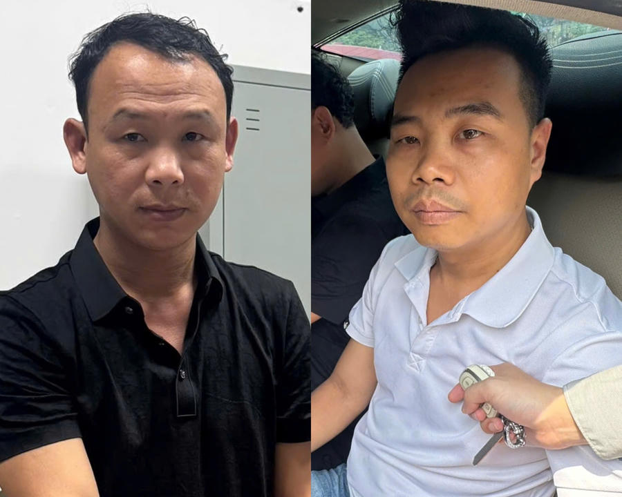 Các đối tượng bị bắt giữ.