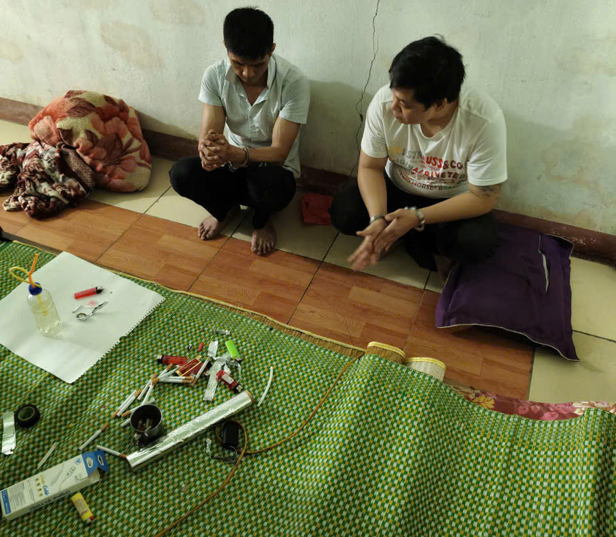 Hai đối tượng bị bắt giữ. (Ảnh: CABN)