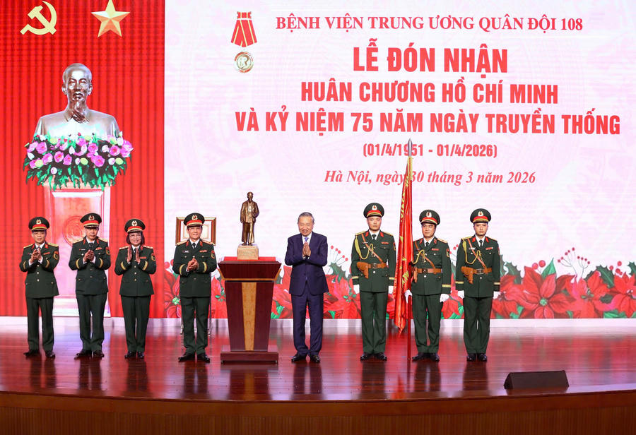 Bệnh viện TWQĐ 108 quyết tâm tiếp tục vươn lên mạnh mẽ, tỏa sáng, trở thành biểu tượng của sự chuyên nghiệp, tận tâm và uy tín trong ngành quân y và hệ thống y tế Việt Nam; Mãi xứng đáng là địa chỉ tin cậy của Đảng, Nhà nước, Quân đội và nhân dân. (Ảnh: BVCC)